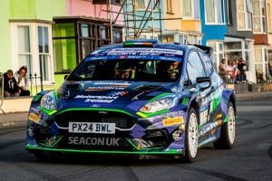 jon armstrong day 1 rali ceredigion 2025 aberystwyth promenade