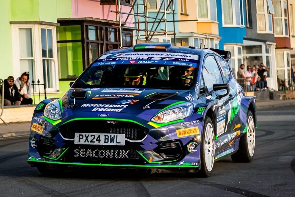 jon armstrong day 1 rali ceredigion 2025 aberystwyth promenade