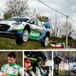 Images show Ford Puma Rally1 Car driven by Jon Armstrong who finished strongly on Super Sunday in WRC Croatia