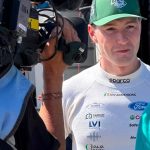 Jon Armstrong is interviewed trackside at the Goodwood Festival of Speed 2026 after demonstrating the M-Sport Ford Puma Rally1