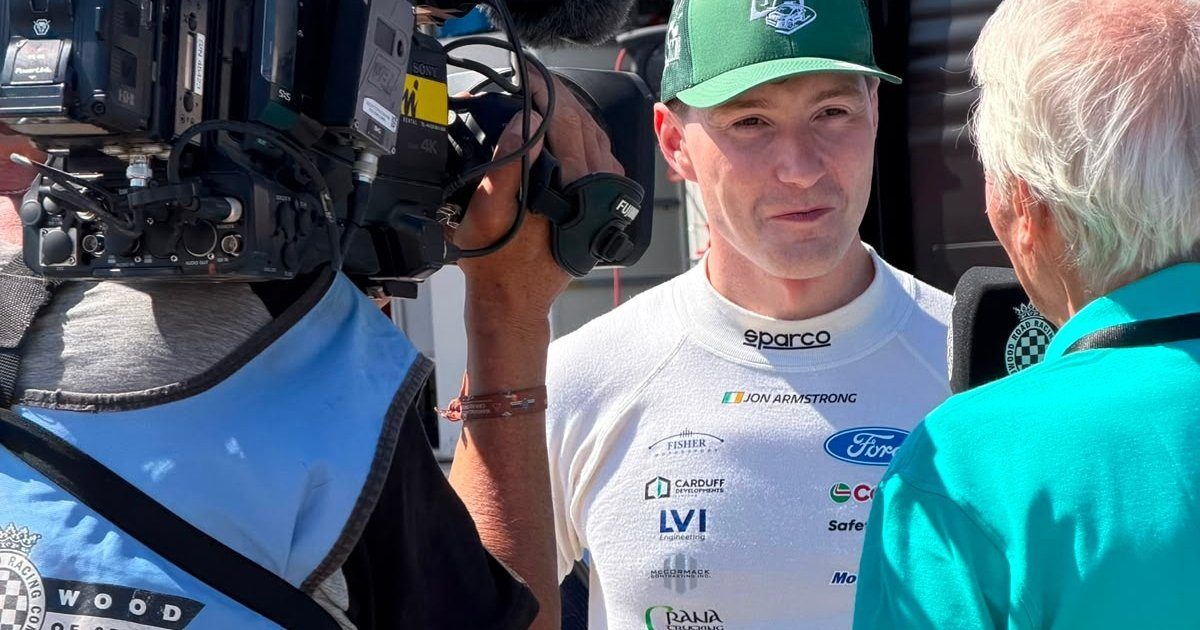Jon Armstrong showcases the Ford Puma Rally1 at Goodwood Festival of Speed 1 Jon Armstrong is interviewed trackside at the Goodwood Festival of Speed 2026 after demonstrating the M-Sport Ford Puma Rally1