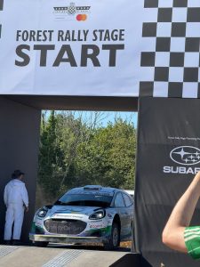 The M-Sport Ford Puma Rally1 at the Forest Rally Stage start line, Goodwood Festival of Speed 2026