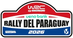 WRC ueno Rally del Paraguay 2026 official event plate logo, Round 11, 27-30 August 2026